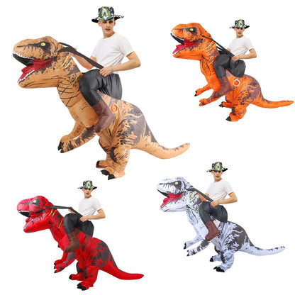 Purim Anime Fancy Mascot Dinosaur Inflatable Costume Christmas Halloween Cosplay Costumes Dress T-rex Suit for Adult Man Woman