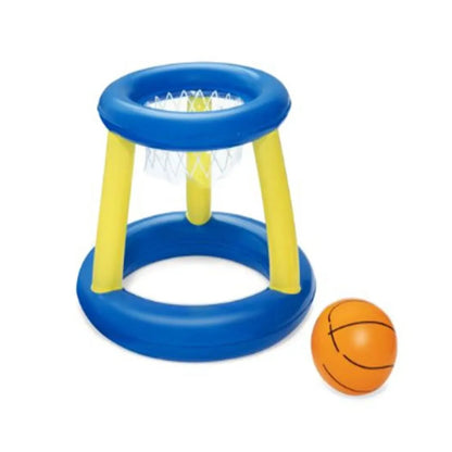 Kids Boy Playing Inflatable Beach Floating Hoops Swimming Pool Toys Children Ball Games Volleyball Basketball Water Sports