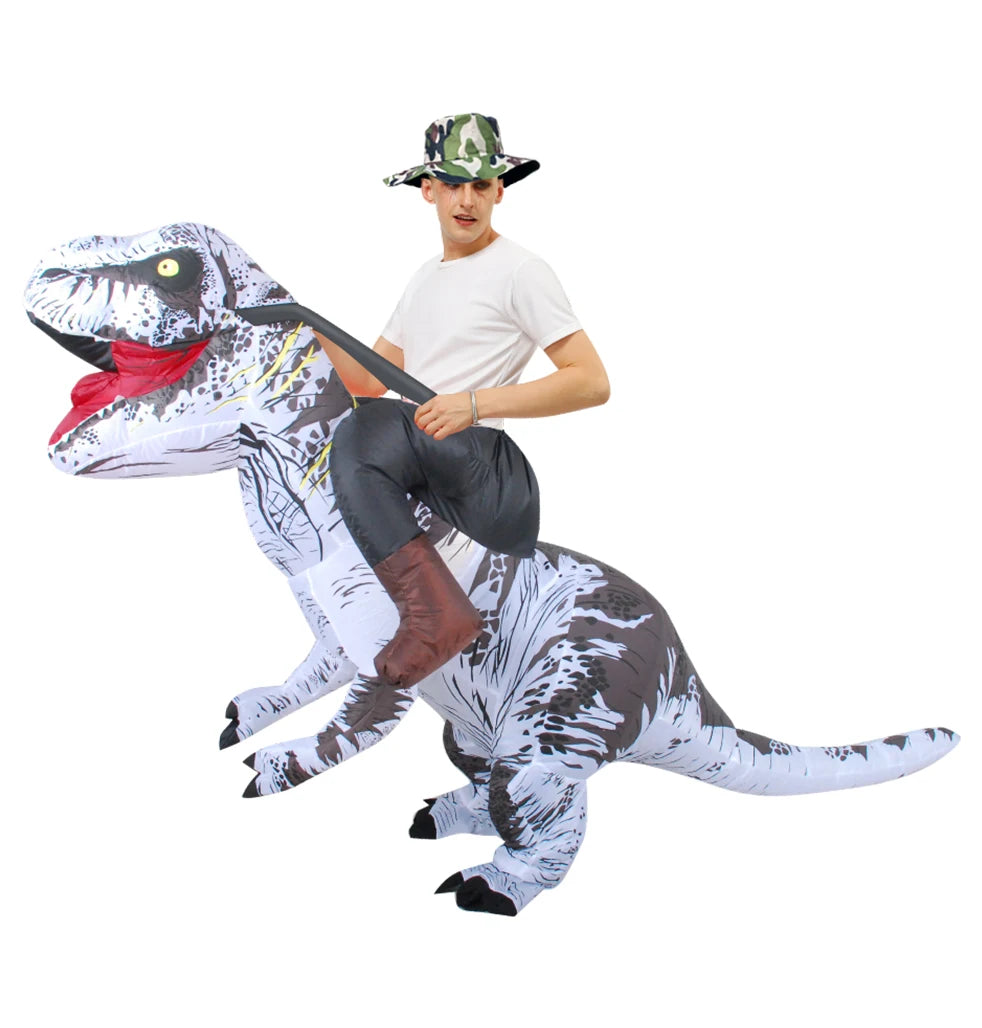 Purim Anime Fancy Mascot Dinosaur Inflatable Costume Christmas Halloween Cosplay Costumes Dress T-rex Suit for Adult Man Woman