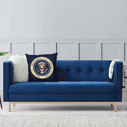 Seal Of The President Of The United States Cushion Cover Donald Trump USA Vote Election Throw Pillow Case for Sofa Bedroom Decor