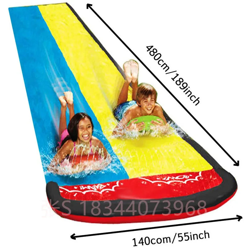 Inflatable Water Slide for Backyard Outdoor Kids Summer Toys Games Sprinkle Water Sliders Children Summer Water Toys Lawn Toys