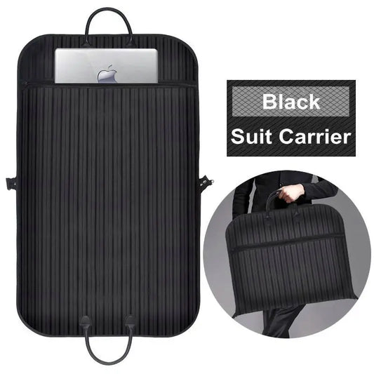 Fashion Striped Garment Bag Travel Suit Carrier Bag For Men Waterproof Travel Suit Bag