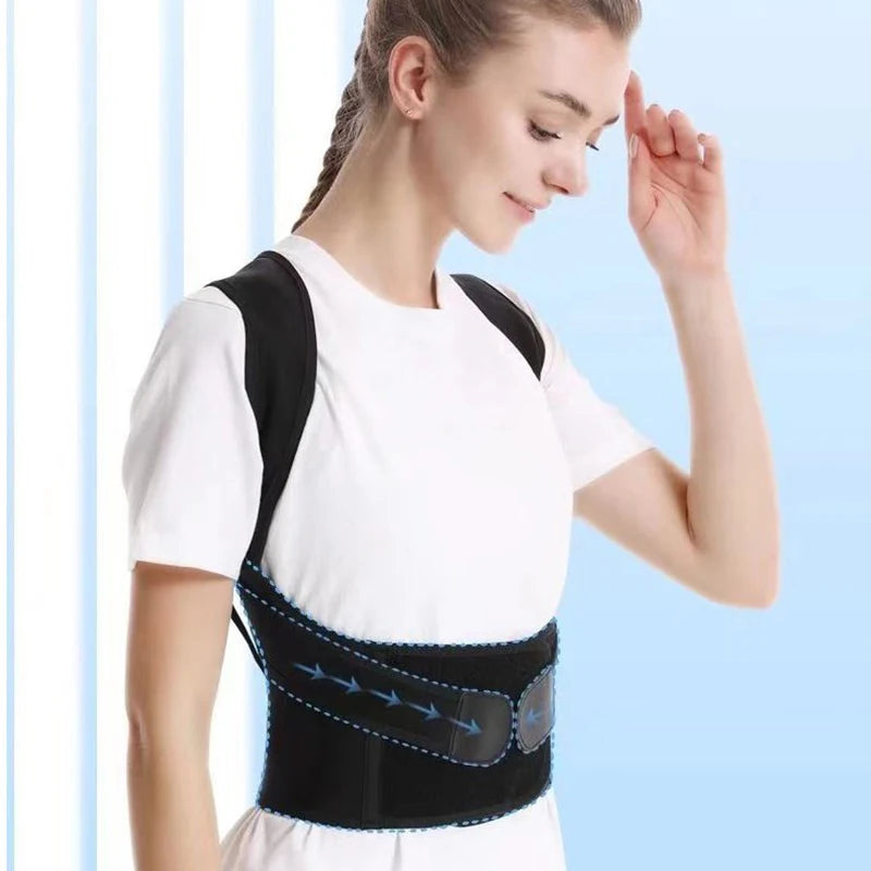 Adjustable Back Posture Corrector Belt Women Men Prevent Slouching Relieve Pain Posture Corrector