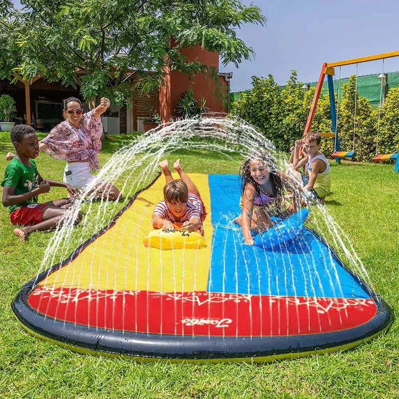 Inflatable Water Slide for Backyard Outdoor Kids Summer Toys Games Sprinkle Water Sliders Children Summer Water Toys Lawn Toys