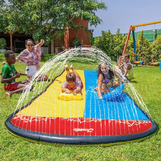 Inflatable Water Slide for Backyard Outdoor Kids Summer Toys Games Sprinkle Water Sliders Children Summer Water Toys Lawn Toys