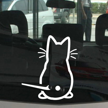 2024 New Car Interior Stickers Art Design Fun Cat Car Stickers Window Rear Glass Car Decoration Car Styling Stickers And Decals