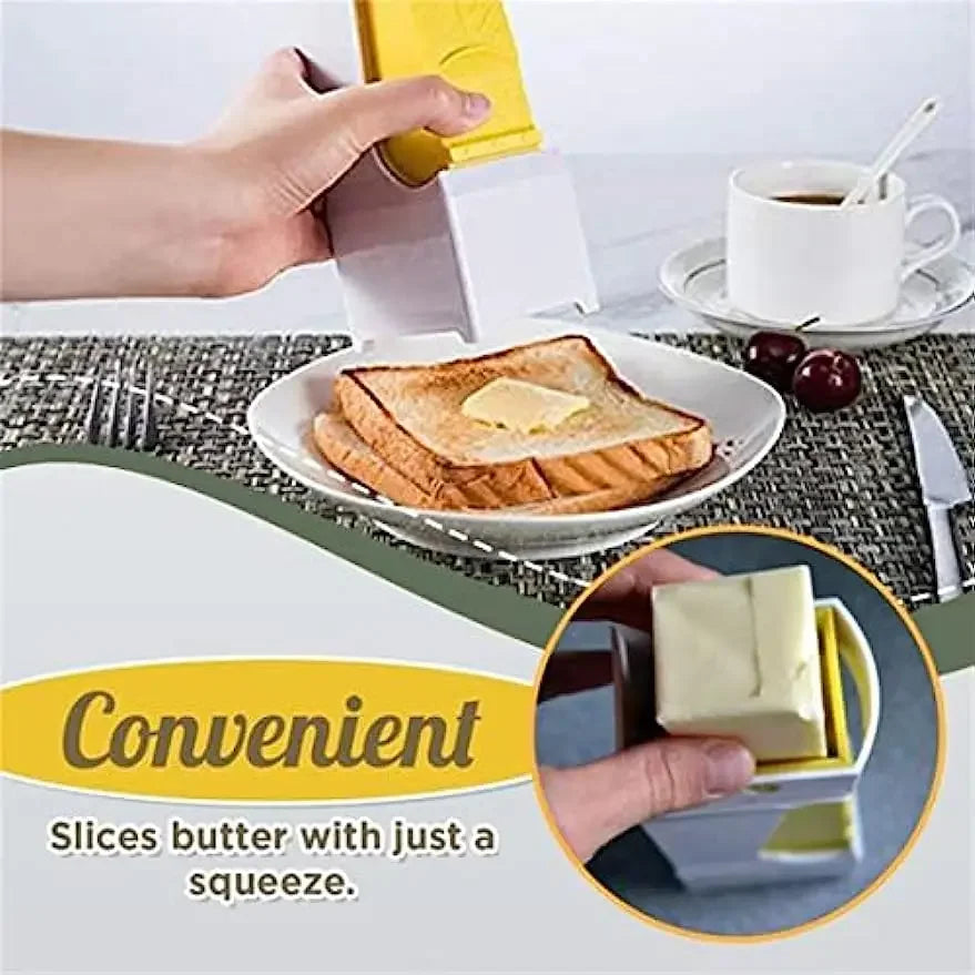 Portable Butter Cutter Cheese Slicer Squeeze Dispenser Automatic Cheese Cheese Slicer Kitchen Tool Handheld Butter Slicer