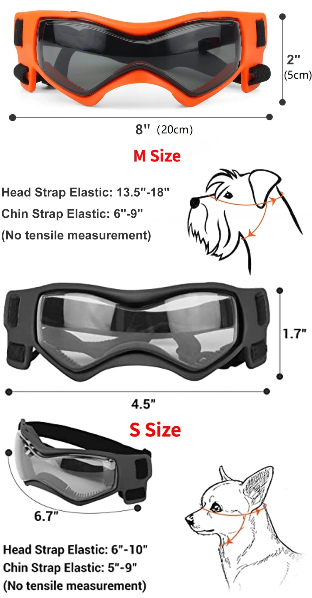 Dog UV Protection Sunglasses Goggles for Small Medium Breed Puppy