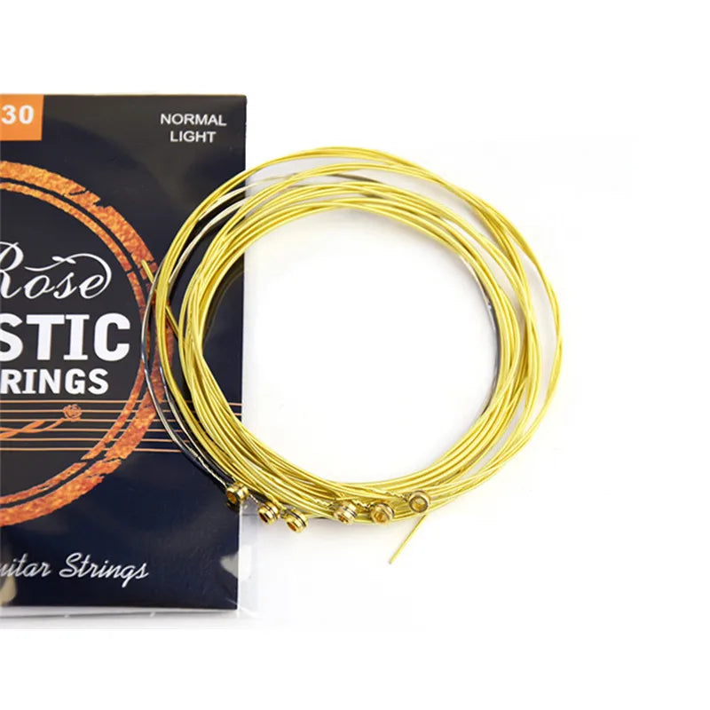 RX-A30 011-050 Acoustic Guitar Strings Antirust Coating Hexagonal Core 75/25 Brass Alloy Winding Accessories