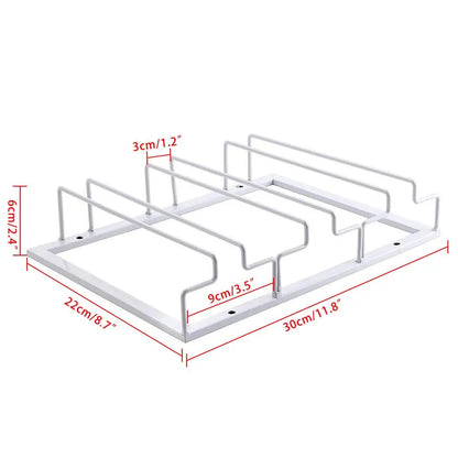 Hanging Wine Glasses Holder Multifunctional Goblet Rack Organizer With 3 Slots For Restaurants Bars Kitchens