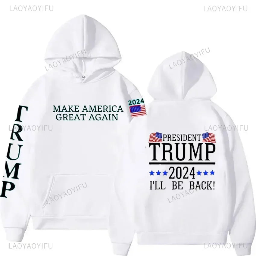 Make America Great again Trump Printed Hoodies 2024 Trump Election Man Streetwear Keep A Merica Great Trump 2024 Sweatshirts