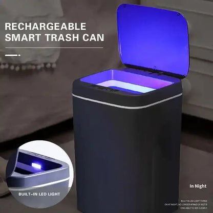 16L Automatic Sensor Trash Can Electric Touchless Smart Bin Kitchen Bathroom Waterproof Bucket Garbage With Lid Home Wastebasket