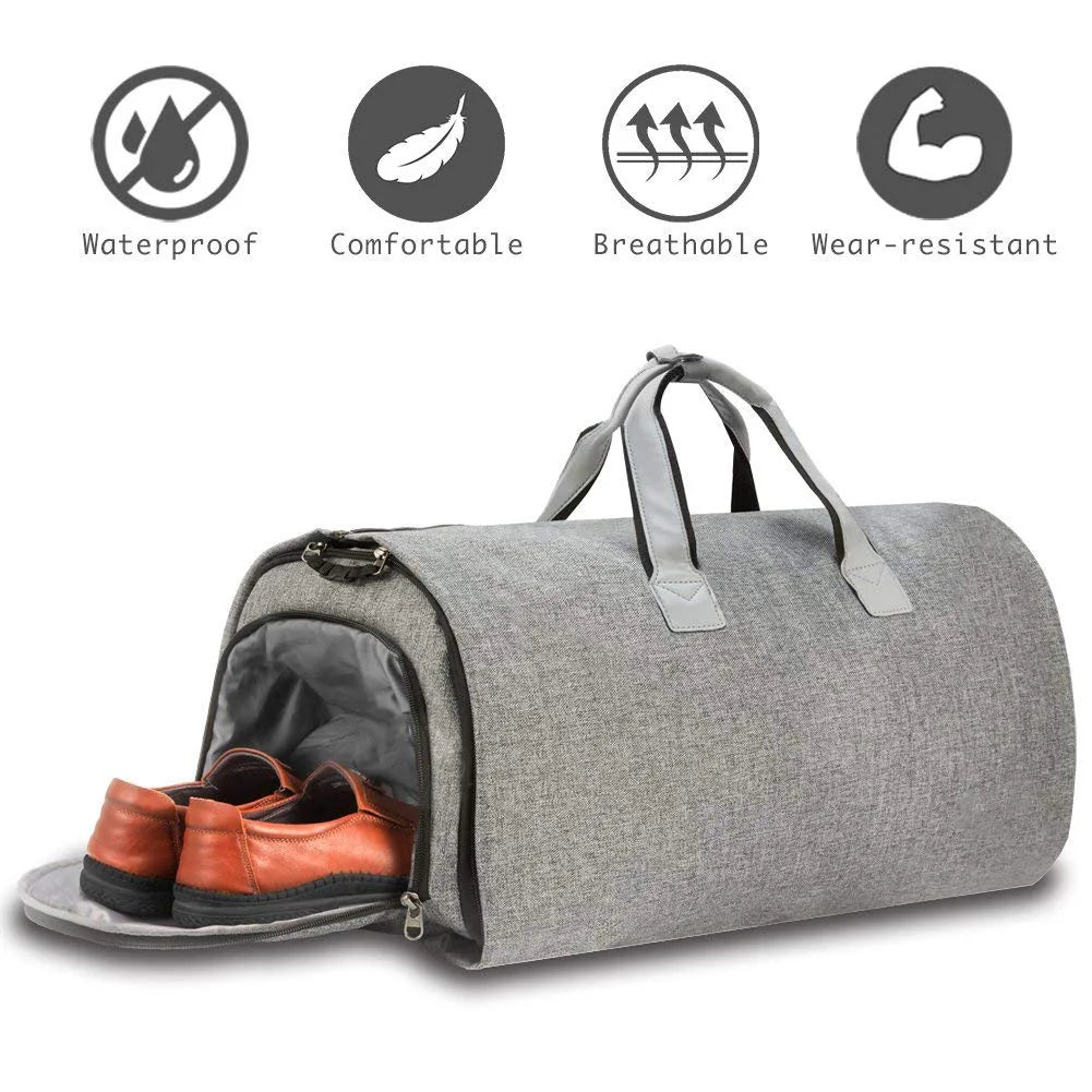 Men women suit storage bags Travel Bag Large Capacity Luggage Handbag Male Waterproof Travel Duffel Bag Shoes Pocket