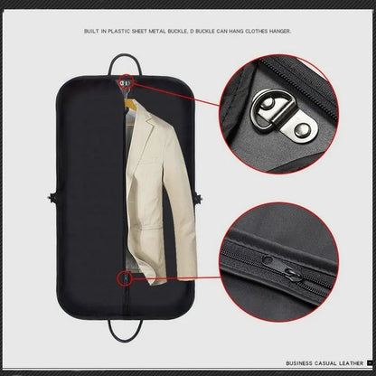 Fashion Striped Garment Bag Travel Suit Carrier Bag For Men Waterproof Travel Suit Bag