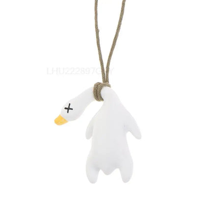 Swing Goose Car Pendant Funny Swing Duck Car Hanging Ornament Car Rear View Fragrance Decoration Accessories