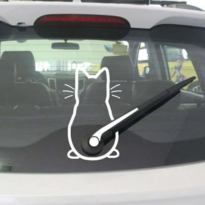 2024 New Car Interior Stickers Art Design Fun Cat Car Stickers Window Rear Glass Car Decoration Car Styling Stickers And Decals