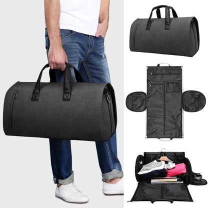 Men's Shoulder Large Capacity Waterproof Oxford Business Luggage Soft Casual Handbag Crossbody Gym Travel Suit Storage Bag