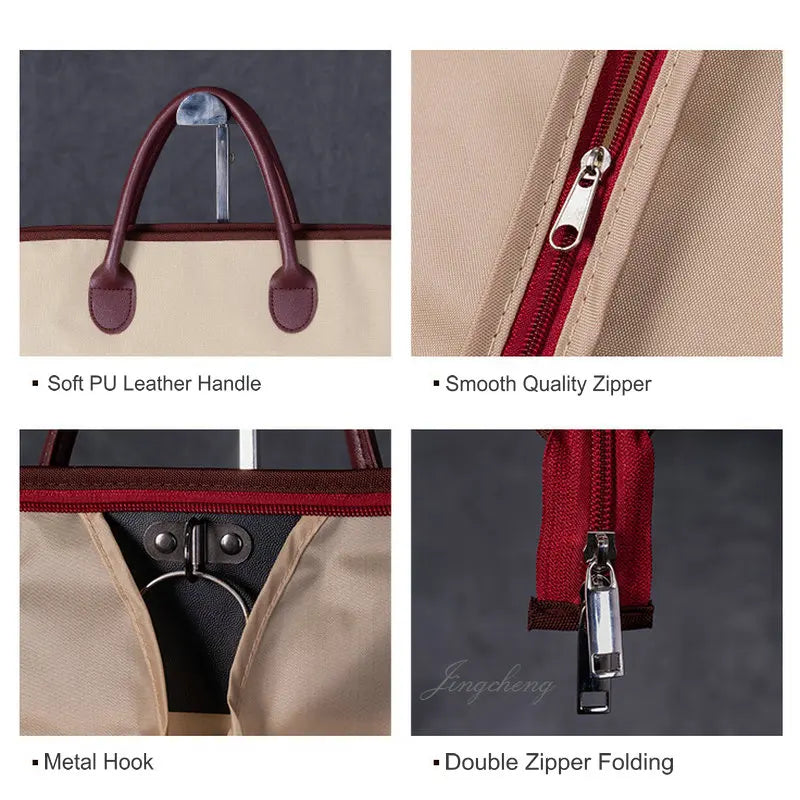 Fashion Travel Garment Bag Solid Color Suit Bag For Men Women Suit Carrier Bag