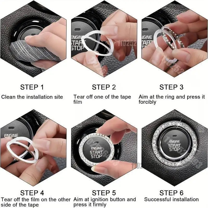 Car Accessories Set 27/4Piece Women Bling Universal Fit Polyester Steering Cover Shiny License Frame Phone Holder Coasters Tools