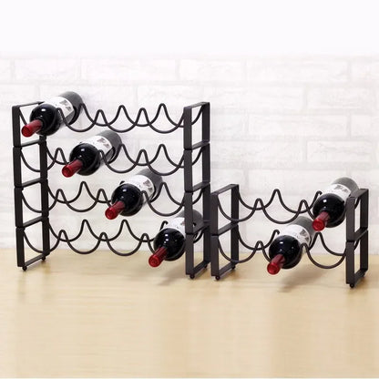 1 PCS Red wine rack stand bar bottle iron art European Hall (Without bottles and cups)