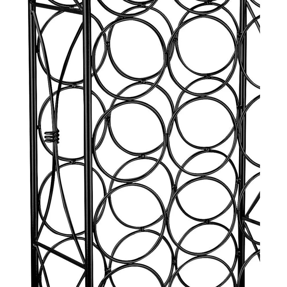 Wine Rack Freestanding Floor, Wines Stand for 23 Wines Bottle Storage, Metal Wine Bottle Holder Stands