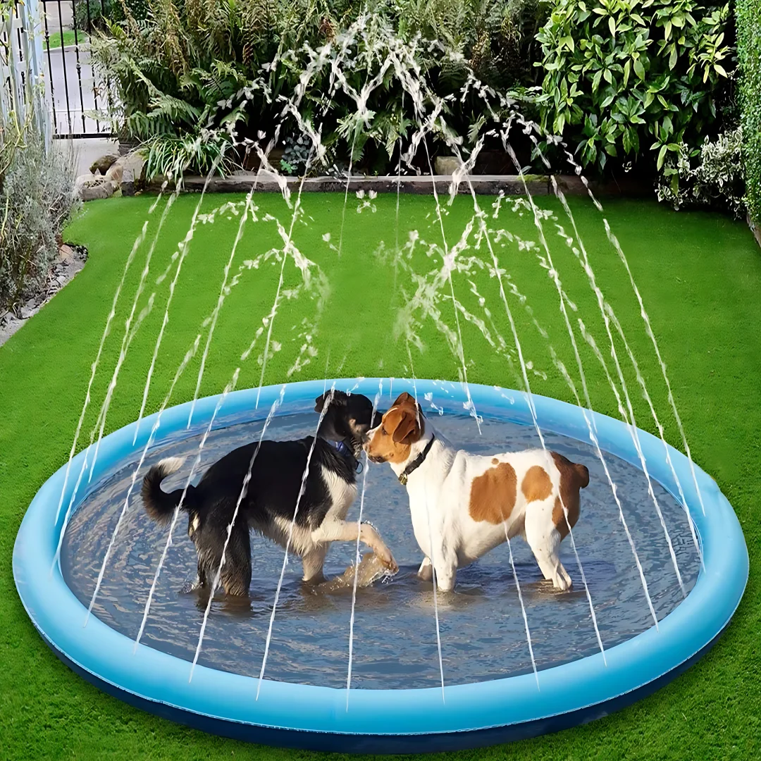 Pet Swimming Pool Inflatable Water Sprinkler Pad Play