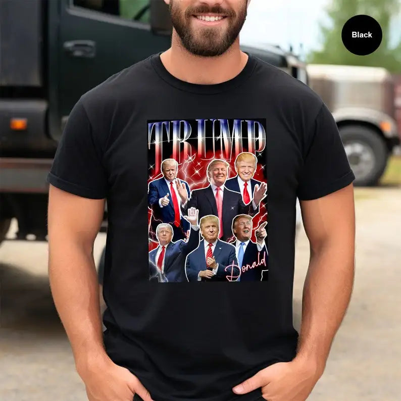 Vintage 90s Bootleg Donald Trump Shirt Trump