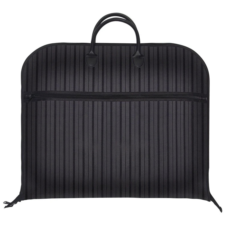 Fashion Striped Garment Bag Travel Suit Carrier Bag For Men Waterproof Travel Suit Bag