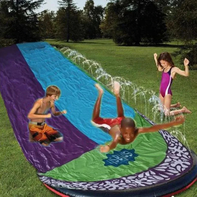 Inflatable Water Slide for Backyard Outdoor Kids Summer Toys Games Sprinkle Water Sliders Children Summer Water Toys Lawn Toys