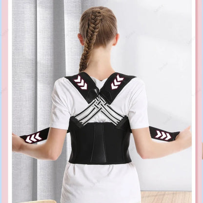 Adjustable Back Posture Corrector Belt Women Men Prevent Slouching Relieve Pain Posture Corrector